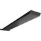 Ekena Millwork 2 1/2"W x 18"D Countertop Island Steel Heavy Duty Bracket w/ Flange, Powder Coated Black BKTM02X18IBPBL - alternate 1